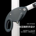 Солнцезащитный зонт Green Water, прямоугольный, 3х4 м, LED-подсветка, резервуар до 175 кг, двухъярусный, кофейный - фото 5