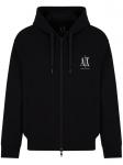 Худи на молнии Armani Exchange, черный - фото
