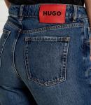 Джинсы HUGO Gilissi Straight fit, темно-синий - фото 4