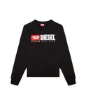 Свитер с логотипом подразделения Denim Diesel, черный - фото