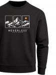 Neverless Свитшот 'Berg' в черном цвете - фото 6