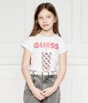 Футболка детская Guess с принтом, белый - фото 3