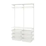 Стеллаж, белый, 125x40x201 см, BOAXEL IKEA - фото