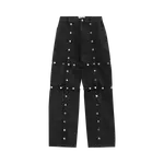 Брюки The Attico Long 'Black', черный - фото