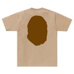BAPE Футболка Big Ape Head, бежевая - фото 2
