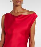 Открытое платье сзади Norma Kamali, Tiger Red - фото 4