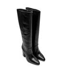 Кожаные ботильоны на платформе Marella, черный - фото 3