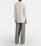 Полосатая рубашка Vince, Créme - фото 3