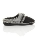 Тапочки на плоском каблуке AJVANI, черный - фото 2