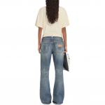 Джинсы с принтом Numbers MM6 Maison Margiela, синий - фото 4