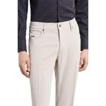 Брюки с логотипом в рубчик EMPORIO ARMANI, экрю - фото 6