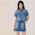 COVERNAT Рубашка SS24 женская синяя - фото 5