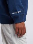 Детский хлопковый свитшот с принтом New Balance, Nb Navy - фото 7