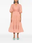 Платье миди со складками ZIMMERMANN, розовый - фото 2