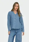 Блузка эльвиры Only, Medium Blue Denim - фото
