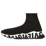 Кроссовки speed graffiti sneakers 'black knit black graffiti sole unit' Balenciaga, черный - фото