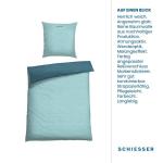 Двусторонний комплект постельного белья renforce doubleface Schiesser, бирюзовый - фото 4