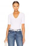 Топ Enza Costa Half Sleeve, белый - фото