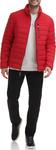 Мужское пуховое пальто Calvin Klein на молнии, Packable Deep Red - фото 5