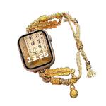 Ремешок Apple Совместимость Металлический 49мм Akkerds, Серебристый Красный, Колокольчик Благословения - фото 2