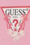 Детское хлопковое платье Guess, розовый - фото 3
