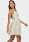 Платье ONLY Day dress, Ecru/Grey - фото 4