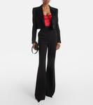 Боди из атласа с шелком Dolce&Gabbana, Rosso/Nero - фото 2