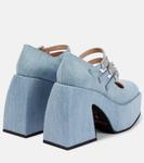 Джинсовые туфли-лодочки Bulla Marietta на платформе Nodaleto, Sunlight Denim - фото 3