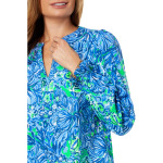 Топ Lilly Pulitzer Coulter Long Sleeve Cotton, цвет Abaco Blue In Turtle Awe - фото 3