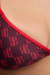 Бикини monogram triangle HUGO, красный - фото 4