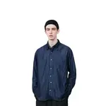 Рубашка мужская темно-синяя Uniqlo, темно-синий - фото 3