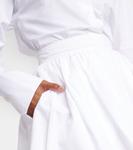 Хлопковая мини-юбка Patou, белый - фото 4