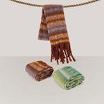 Вязаный шарф унисекс верблюжий - фото 5