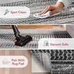 nuLOOM Nova Bohemian полосатый ковер, 244 x 305 см, Dark Grey - фото 3