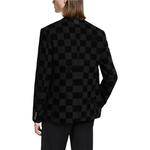 Дамье флок безворотниковая куртка LOUIS VUITTON, черный - фото 4