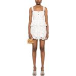 Мини-платье Self portrait с кружевными ярусами Self-portrait, белый - фото 4