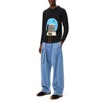 Свитер мужской черный Loewe, черный - фото 2