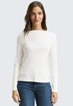 Топ TOM TAILOR Long sleeved top, Whisper White/Off-White - фото