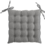 Подушка на стул wometo серый, 40/40/4 см - фото