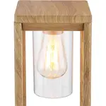 Уличный торшер CANDELA E27 1 шт. Наружный светильник/деревянная отделка/торшер/IP44/ДxШxВ: 150x150x350 мм Globo Lighting, Holzoptik - фото 4