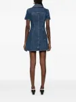 Джинсовое платье на пуговицах Self-Portrait, синий - фото 4