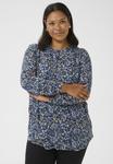 Блуза PRINTED Kaffe Curve, синий - фото