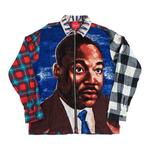 Рубашка Supreme MLK Zip Flannel Shirt Multi, разноцветный - фото