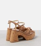 Босоножки на платформе из кожи Heloise 95 Jimmy Choo, Biscuit - фото 2