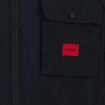 Куртка Hugo Logo appliqué Shirt Jacket HUGO BOSS, черный - фото 6