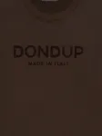 Свитшот с флокированным логотипом Dondup, коричневый - фото 3