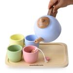 Деревянный чайный сервиз с подносом - 7 элементов. Mamabrum - фото 2