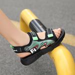 Детские сандалии LEMONKID, черный/зеленый - фото 4