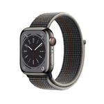 Biaodaige Часы Strap Apple Compatibility Nylon Material, White Rainbow - фото 10