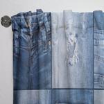Шторы Designart Blue Jeans Collage, синий - фото 2